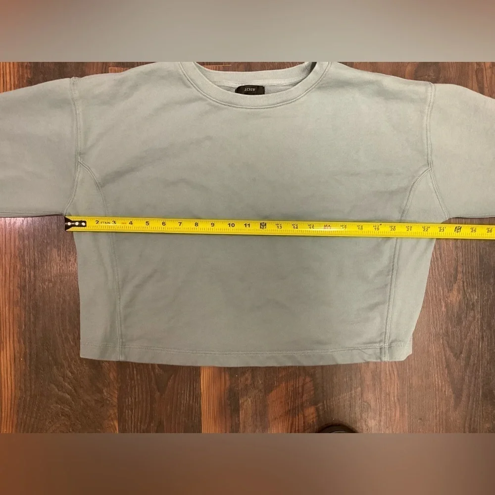 J Crew University Cropped Sweatshirt Sz XS